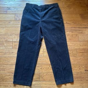 Vintage L.L. Bean Charcoal Black Corduroy Pants